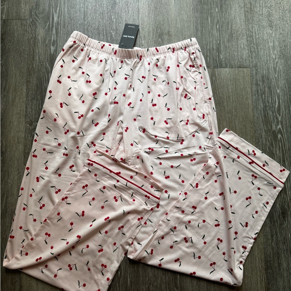 NWT Tommy John downtime pink cherries pajama pants size small - Picture 7 of 7